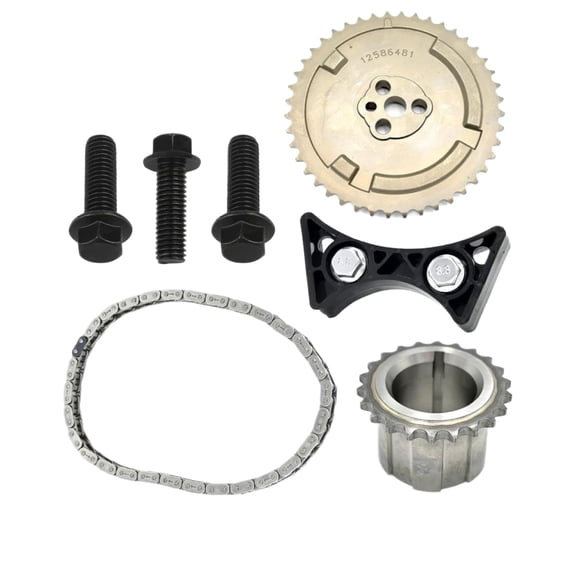 SUSUCAR Timing Chain Kit with Sprockets, Guide & Bolts For GM LS 4.8 5.3 5.7 6.0 LS1 LS2 LS3 LS6 L99 LS4 LS9 LSA LQ4
