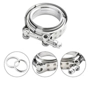 SUSUCAR Universal 3" inch Stainless Steel V-Band Turbo Downpipe Clamp Vband 76mm