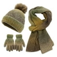 thumbnail image 1 of SUSUSU Ladies' Fashion Winter Set, Bow Design Hat Scarf Gloves, Warm Three-Piece, 1 of 6