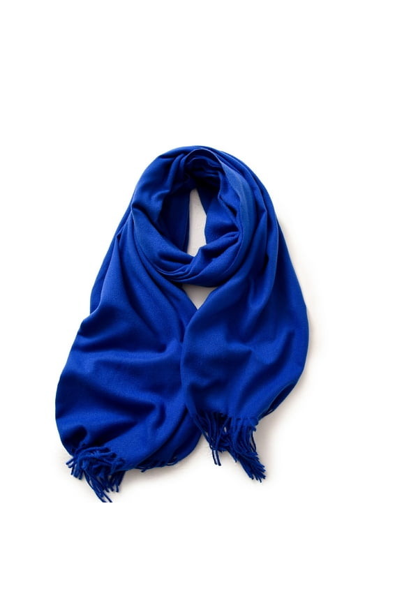 Ladies' Winter Scarf, Solid Color with Tassels, Warm Wrap Design