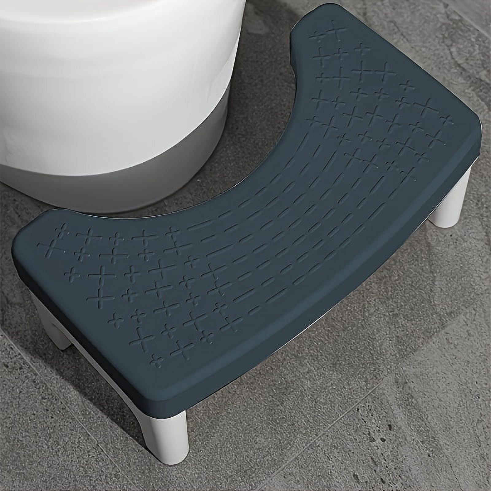 SUSUSU Plastic Toilet Step Stool Adult Bathroom Squatting Stool with ...