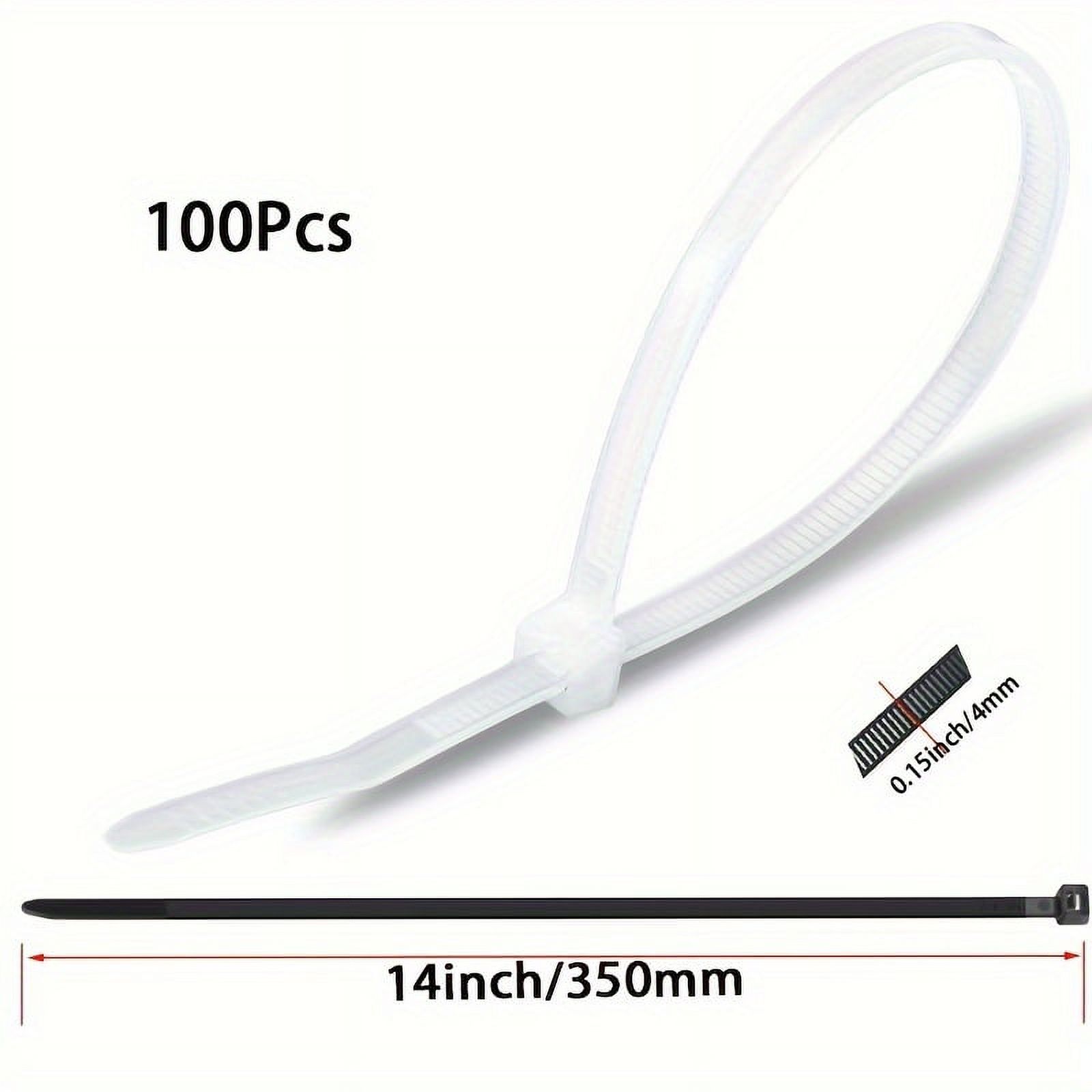 SUSUSU Value Pack Durable Selflocking Nylon Cable Ties 4mm Wide