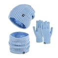 thumbnail image 1 of SUSUSU Winter Warmth Essentials, Touchscreen Gloves Scarf Hat, Men Women Knit Set, 1 of 4