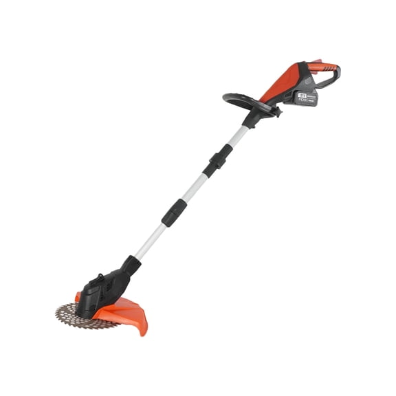SUSUZI 21V Cordless Weed Wacker, 10in 3-in-1 Grass Trimmer with Adjustable Length & 3 Blades for Lawn & Garden, Red Black