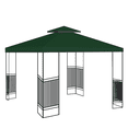 thumbnail image 1 of SUSUZI 10ft x 10ft Double Tier Gazebo Canopy Top Replacement Garden Yard Patio Outdoor Canopy Cover, Green, 1 of 10