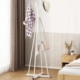thumbnail image 1 of SUSUZI 5.6 ft Coat Rack 12 Hooks Freestanding  Hall Tree, Living Room Floor Hat Clothing Display Stand, White, 1 of 4