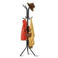 thumbnail image 1 of SUSUZI Coat Rack Clothes Tree Hats Hanger Holder with 12 Hooks Metal Tree Stand 5.7ft Freestanding Hall Tree for Entryway Bedroom, Black, 1 of 8