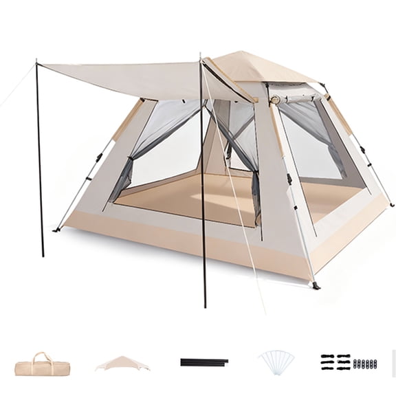 SUSUZI 6-8 Person Instant Camping Tent 94" x 94" Spacious 210D Oxford Waterproof Tent with Carry Bag for Outdoor Hiking Travel