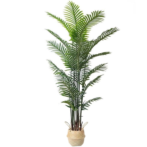 SUSUZI Artificial Palm Tree Decorative Plants, Fake Plants Indoor Tree Home Decor, 6 ft Tall Fake Tree for Livingroom Office
