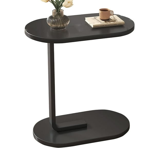 SUSUZI C Shaped Sofa Side End Table Side Table TV Tray Table for Sofa, Bed, Small Couch Table