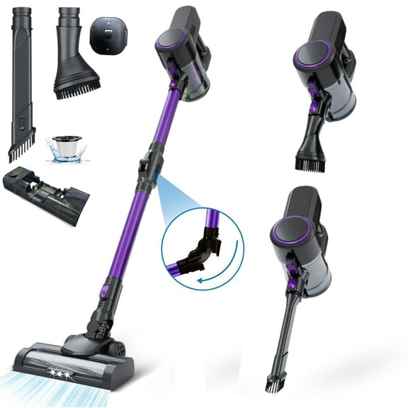 SUSUZI Cordless Vacuum Cleaner, 28Kpa Wet/Dry Vacuum Cleaners for Home, Stick Vacuum for Hardwood Floor Carpet Pet Hair