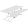 thumbnail image 1 of SUSUZI Height Adjustable Standing Desk Converter Black 37" with Removable Keyboard Tray for Home Office, 1 of 6
