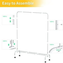 SUSUZI Metal Clothing Rack 51" Garment Rack for Hanging Clothes Coats Skirts Shirts Sweaters, Black