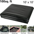 thumbnail image 1 of SUSUZI Pond Liner 10 x 10 ft HDPE Fish Pond Liners Skins 10 Mil UV Resistant Preformed Pond Liner for Fountains Waterfall Koi Ponds Water Garden, Black, 1 of 9