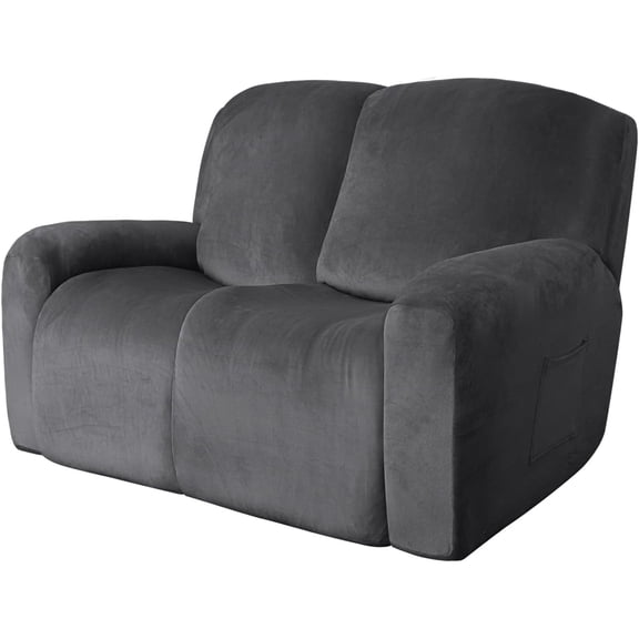 SUSUZI Recliner Cover Velvet Stretch Reclining Chair Covers for Reclining Sofa Machine Washable Recliner Couch Cover Thick