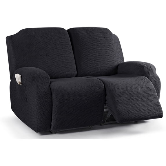 SUSUZI Recliner Sofa Covers Stretch Reclining Couch Covers with Pockets Reclining Couch Slipcovers Soft Washable Furniture Protector for Dogs Cats