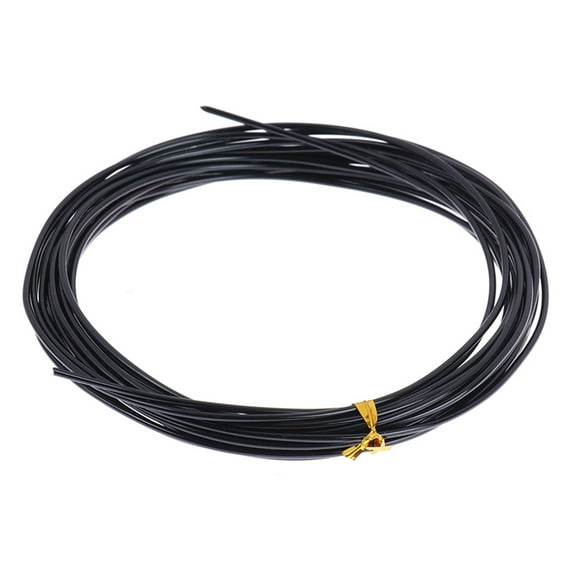 SUSUchens 1 Roll 5m Bonsai Wire Bendable Reusable Rustproof Flexible Convenient Storage Plant Shape 6 Sizes Bonsai Branch Training Black Wire for Balcony