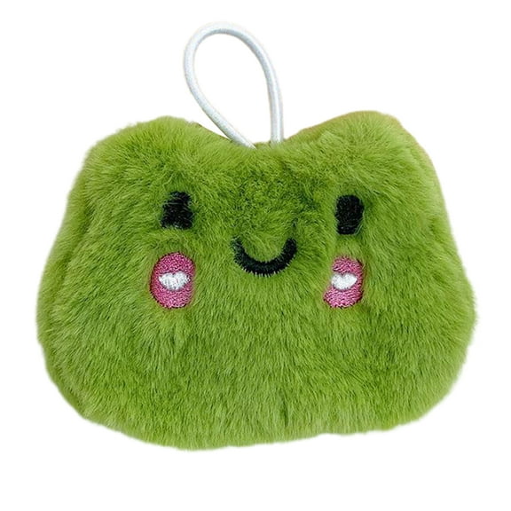 SUSUchens 1 Set Self-heating Hand Warmer Lanyard Design Lovely Animal Shape Plush Adorable Winter Mini Hand Warmer for Office (Frog)