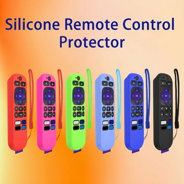 SUSUchens 1 Set Silicone Protective Case Full Coverage Remote Control Protective Cover for TCL RCA1R Voice Remote Red