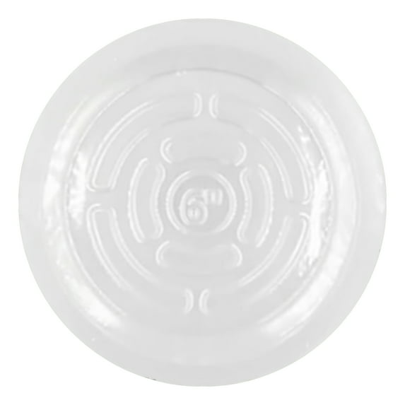 SUSUchens 10Pcs Transparent Plastic Plant Saucers Drip Trays Round Shape Not Easily Deformed Clear Indoor Planter Pot Plate Dish