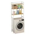 thumbnail image 1 of SUSUchens 3-Tiers Bathroom Storage Shelf,Washing Machine Storage Utility Rack,Over Washer Dryer Shelves Laundry Room Storage and Organizer Standing Shelf,White, 1 of 8