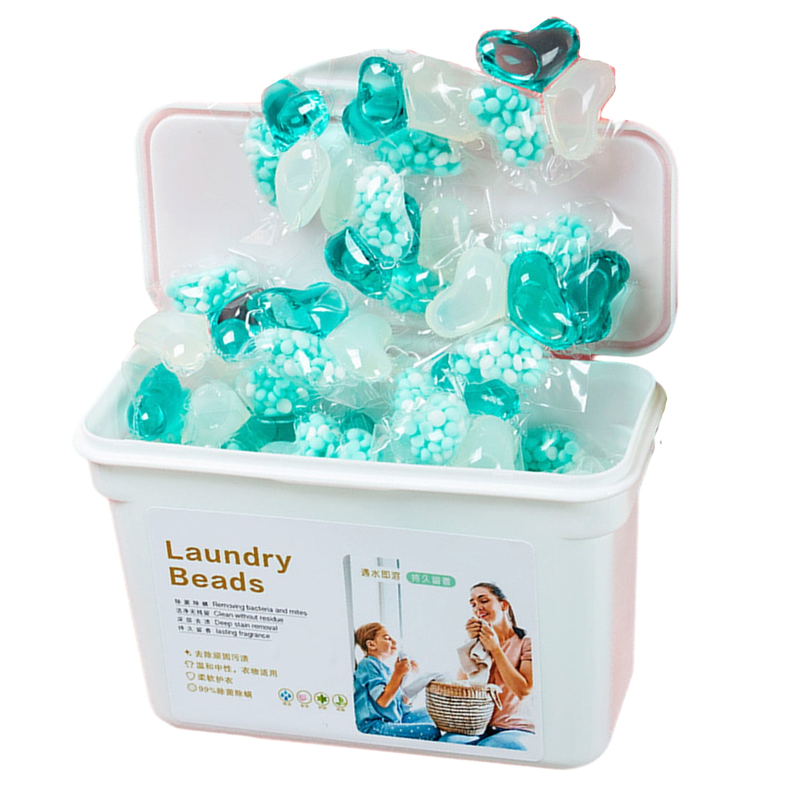 SUSUchens 30Pcs/Box Laundry Detergent Pods Gentle Mite Removal Long