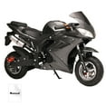 thumbnail image 1 of SUSUchens 49cc 4-Stroke Mini Motorcycle with Dual Disc Brakes & Headlights, Gas-Powered Pocket Rocket Motorbike for Youth, Max Speed 25mph (Black), 1 of 8