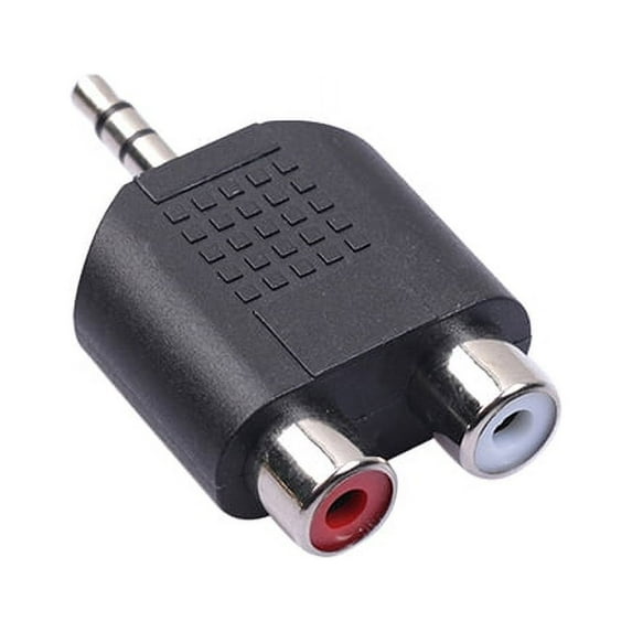 SUSUchens Black Cables to Go 3.5mm Stereo Male to Dual RCA Female Audio Video Adapter