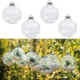 thumbnail image 1 of SUSUchens Clear Christmas Ball Refillable Shatterproof Reusable Holiday Decoration Xmas Tree Hanging Ball Ornament Pendant Party Supplies Gift 8 cm 2pcs, 1 of 11