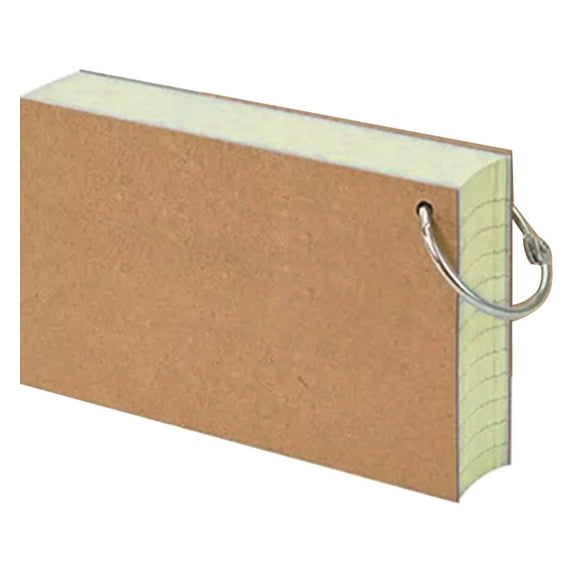 SUSUchens Colored Index Cards Flash Cards with Metal Ring Smooth Writing Thickened Paper No Ink Bleeding Notecards Ruled Study Cards (Yellow)