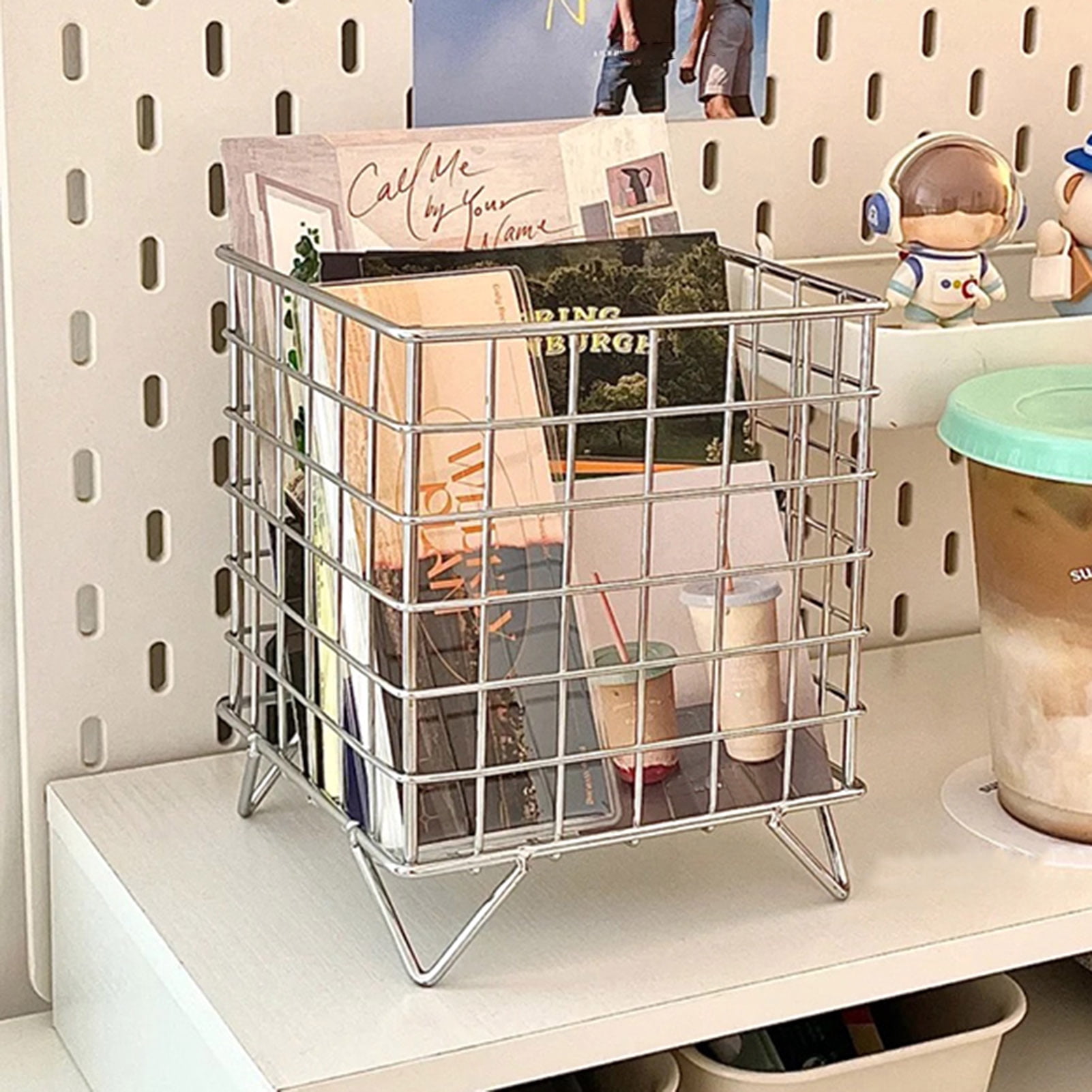 SUSUchens Iron Storage Rack Hollow Out Large Capacity Stainless Iron ...
