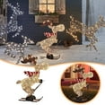 thumbnail image 1 of SUSUchens Lighted Reindeer Ornaments Glowing Ski Deer Statue with LED Lights String 3D Standing Reindeer Figurines for Christmas Decoration Indoor Outdoor Display Deer, 1 of 13