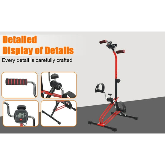 SUSUchens Mini Exercise Bike,Adjustable Fitness Equipment for Seniors,Elderly Pedal Exercise Bike for Total Body,Upper Lower Limb Rehabilitation Machine,Hand Arm Leg Knee Peddler