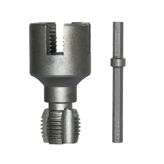 SUSUchens Pipe Threader Kit Electric Drill Compatible PVC Pipe Threading Tool Set Internal External Rethreading Maker _1/2inch