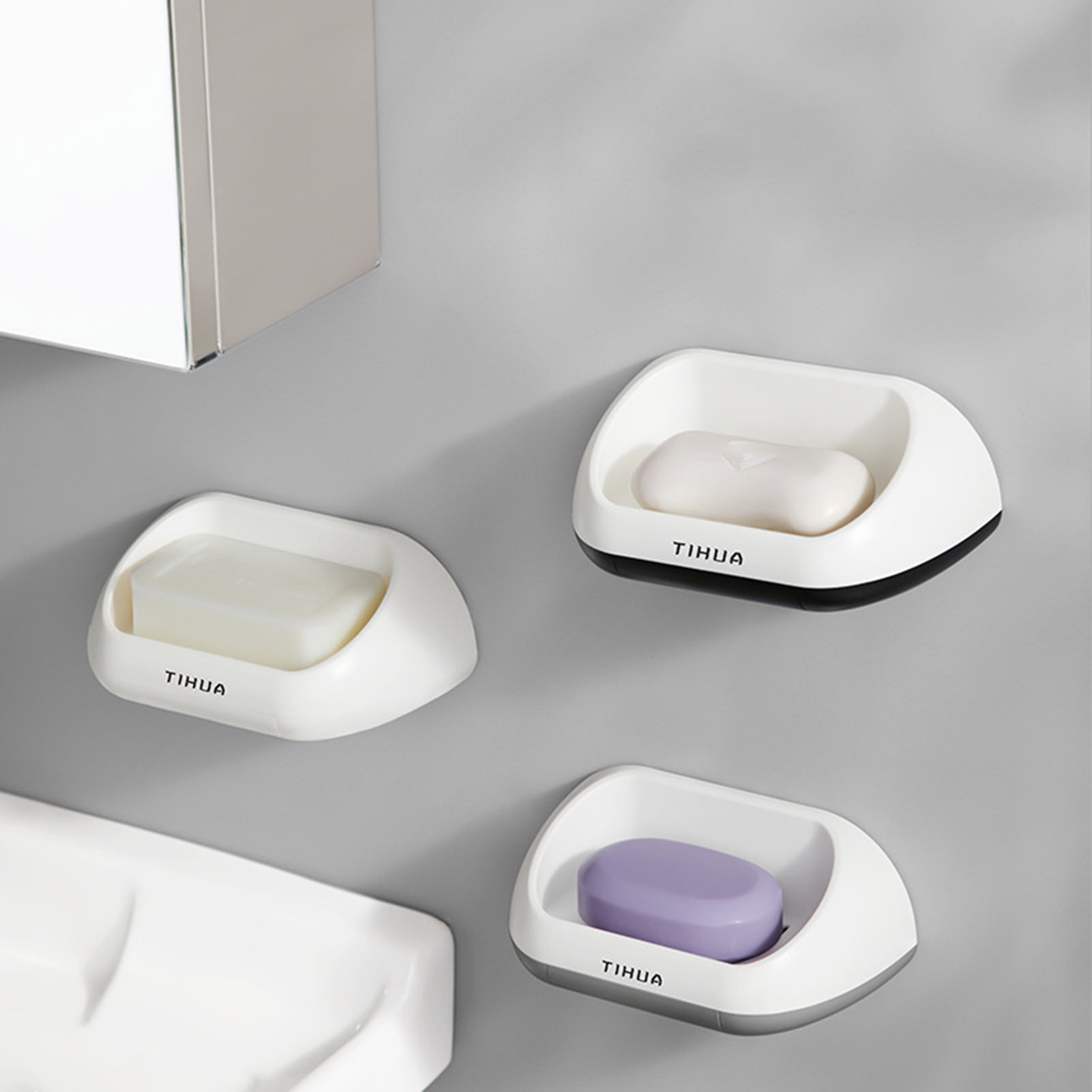 SUSUchens Soap Storage Rack with Drain Holes Strong Load-bearing Simple ...
