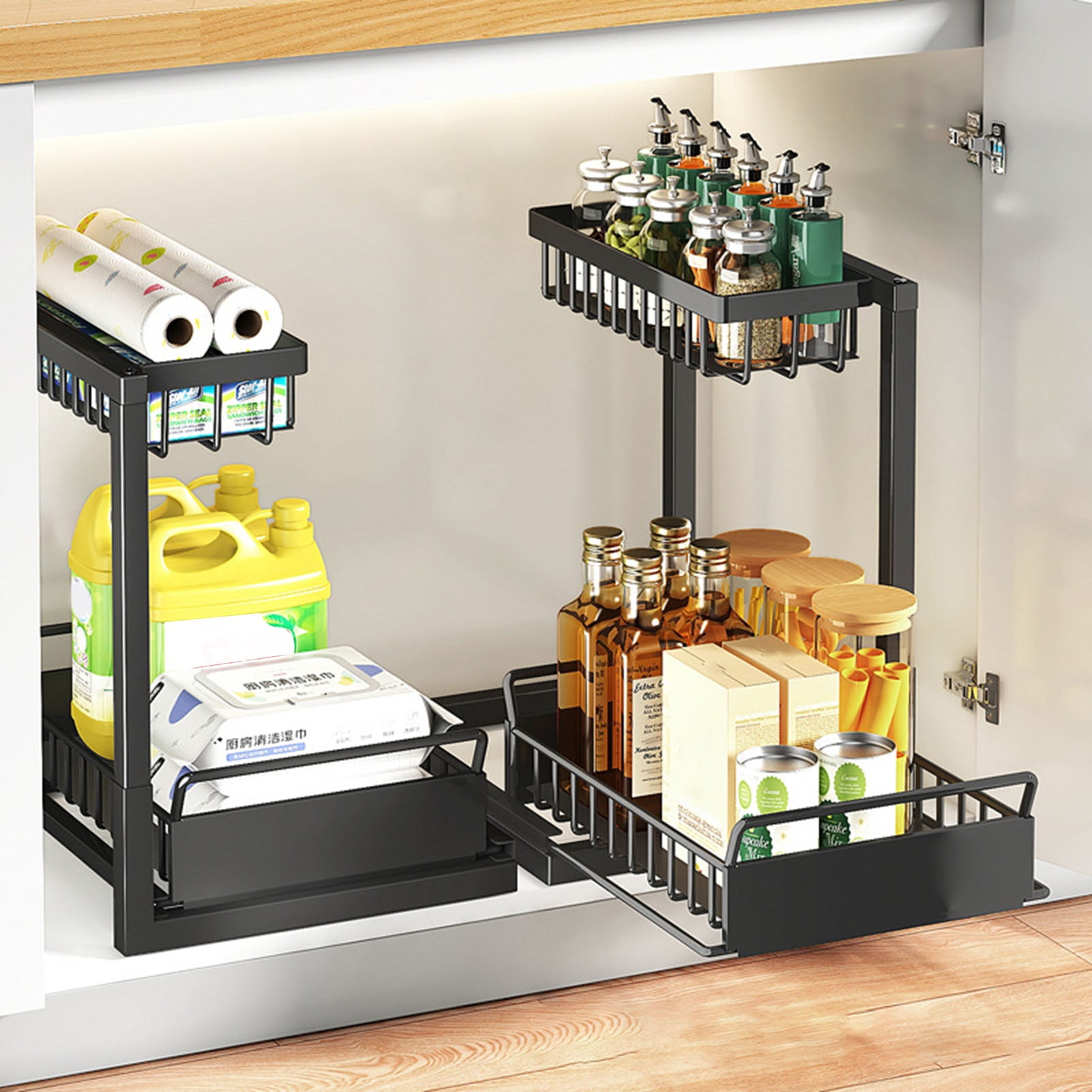 SUSUchens Storage Rack Organizer Pull-Out Drawer Large Capacity Strong ...