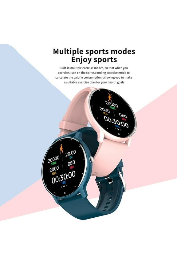 ZL02D Dafit Digital Watch Smart Reminder Health Monitoring Music Playback / Photo Control Digital Wristwatch Digital Stuff Black