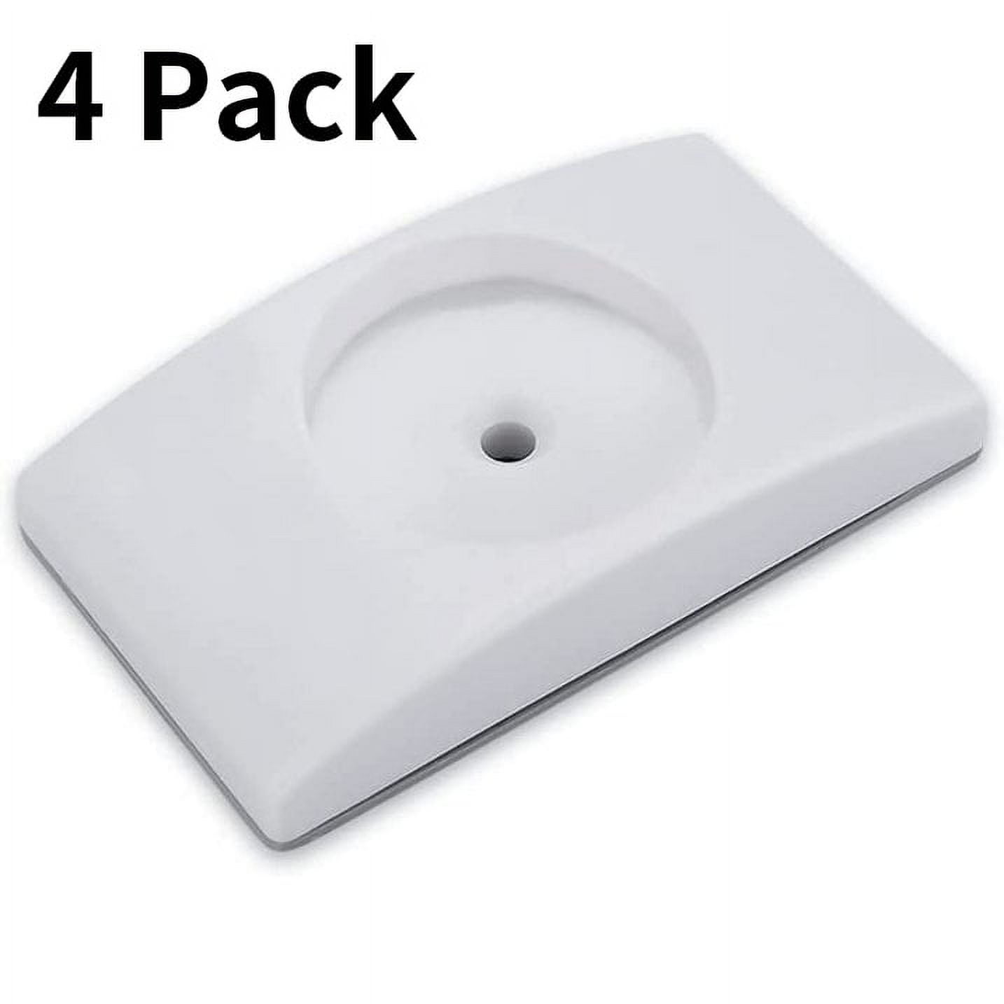 Baby Gate Wall Protector 4 Pack | Round Bumpers To Protect Walls From Pet & Dog Gates, White