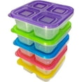 thumbnail image 1 of SUSWIM 5 Pcs Bento Snack Food Containers, Divided Food Storage with Lids for Travel, Reusable Meal Prep Lunch Containers.6.6 x 6 x 2.1 inches., 1 of 5