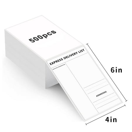 SUSWIM Direct Thermal Shipping Labels, 4" x 6", 500 Pack