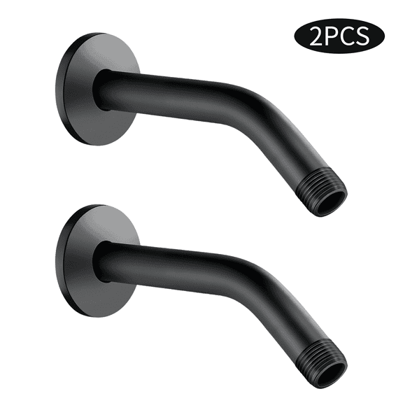 WLGJL Shower Arm with Flange, 6 Inches Wall Mount Fixed Shower Head & Handheld Showerhead