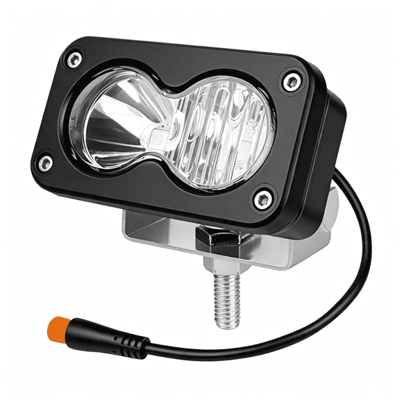 SUTAU Baja Style Headlight for Q20 Electric Ebike,Waterproof 3-Pin Plug&Play,Mount Bracket Included,Compatible Withridstar Q20/Q20 Lite/Q20 Pro,Ebike,Motorcycle Atv