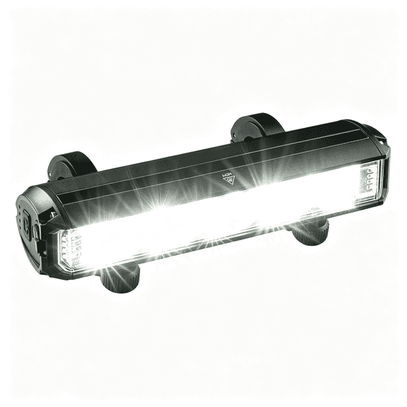 SUTAU Bike Light Bar for Ebike,Super Bright Front Light Rechargeable Battery,Ipx5 Waterproof,5 Modes Bicycle Headlight for Mountain Bike,Night Riding,Cycling