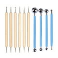 thumbnail image 1 of SUTENG 10pcs Stylus Tools Dotting Indentation Tool Double-Ended Metal Ball Tools for DIY Carbon Transfer Paper Craft Embossing Art, 1 of 5