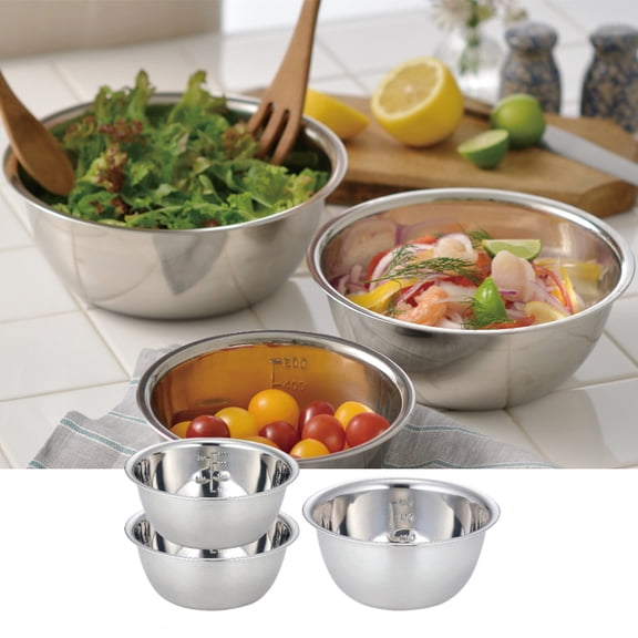 SUTENG 3PCS Rust Steel Thickened Multi-Functional Kitchen Utensils Set, Kitchen Gadgets, Large Basin Stainless Steel Basin Set