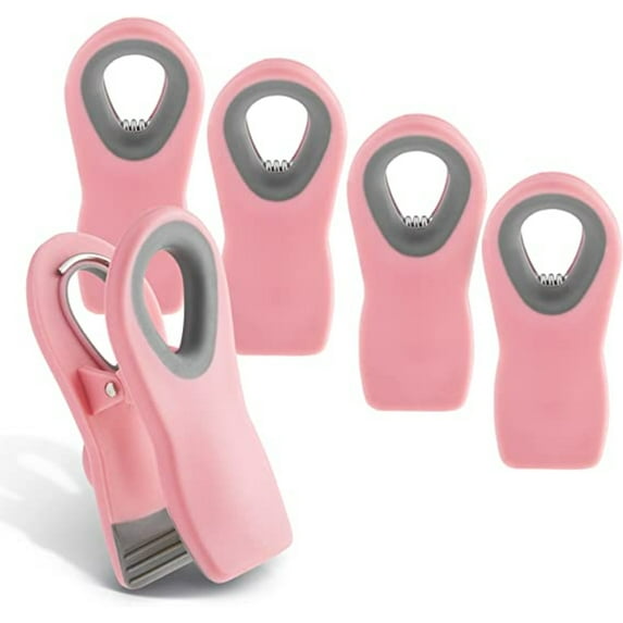 SUTENG 5 Pc Chip Bag Clips: Keep Your Snacks Fresh and Crispy! Kitchen Clips for Ultimate Food Preservation