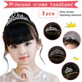 thumbnail image 1 of SUTENG 5 Pieces Girls Princess Tiara Crown Glitter Crystal Tiara Headband Rhinestones Toddler Crown for Little Girls Wedding Princess Birthday Christmas Crown Party Gifts, 1 of 7