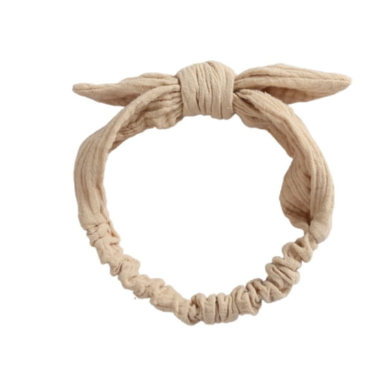 SUTENG Baby Elastic Hair Bands Girls Headband Cotton Linen Kids Headwear Knot Hair Accessories Toddler Rabbit Ear Turban Playa Ties Soft