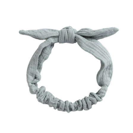 SUTENG Baby Elastic Hair Bands Girls Headband Cotton Linen Kids Headwear Knot Hair Accessories Toddler Rabbit Ear Turban Playa Ties Soft