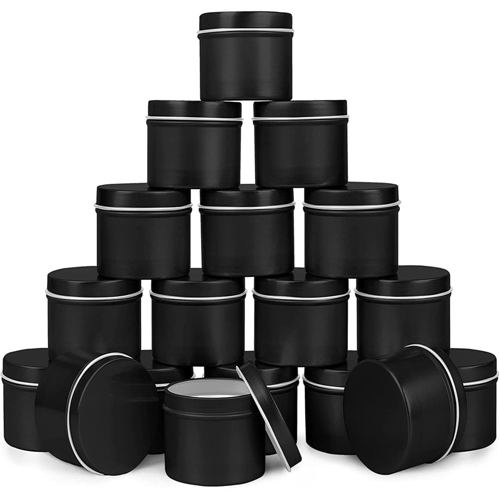 SUTENG Candle Tin 18 Pcs, Candle Containers, Candle Jars for DIY Candle Making, Arts & Crafts, Storage and Holiday Gifts